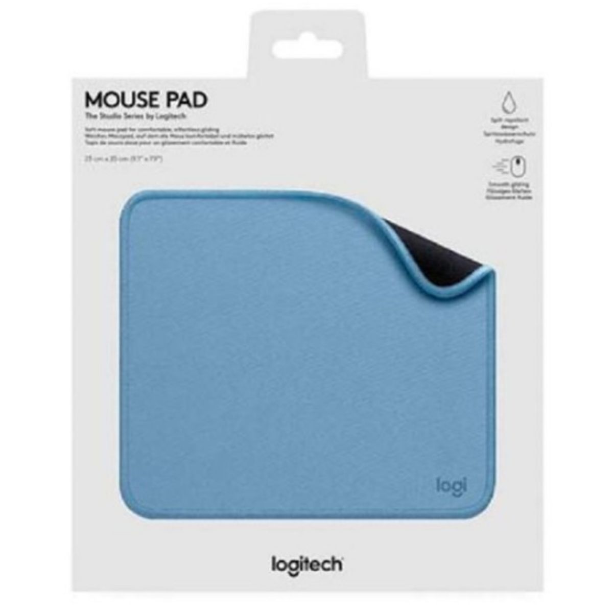 LOGITECH - PAD MOUSE LOGITECH ANTI-SALPICADURAS 200X230MM BLUE GREY