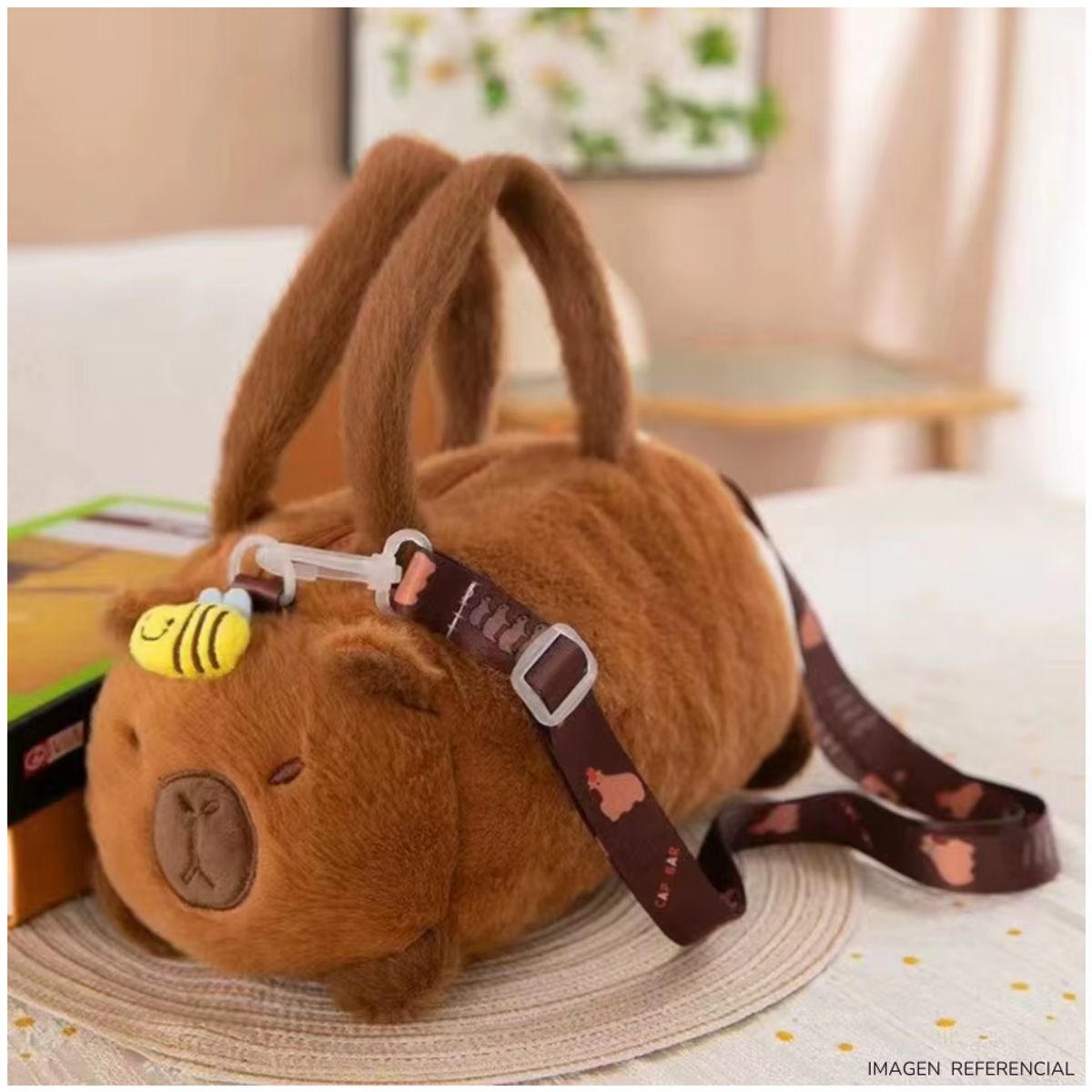 INSPIRA MARKET - Bolso cartera Capibara Panda Kawaii niños y niñas de felpa