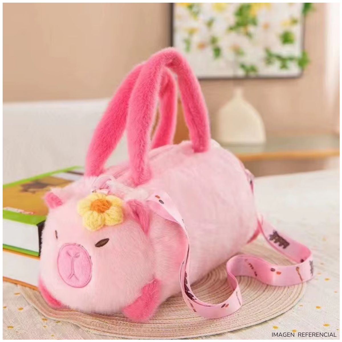 INSPIRA MARKET - Bolso cartera Capibara Panda Kawaii niños y niñas de felpa