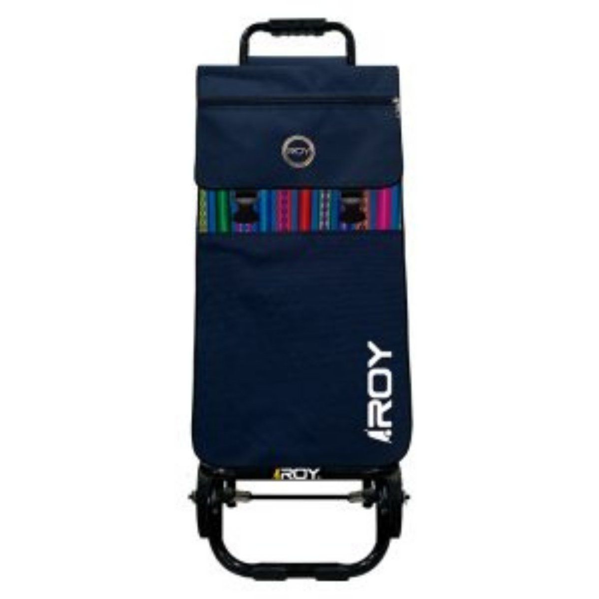 ROY - Carrito SuperMercado Estructura Plegable Diseño Azul Oscuro