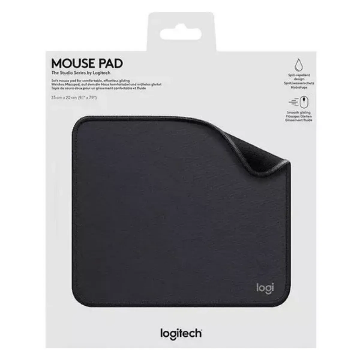 LOGITECH - PAD MOUSE LOGITECH ANTI-SALPICADURAS 200X230MM GRAPHITE