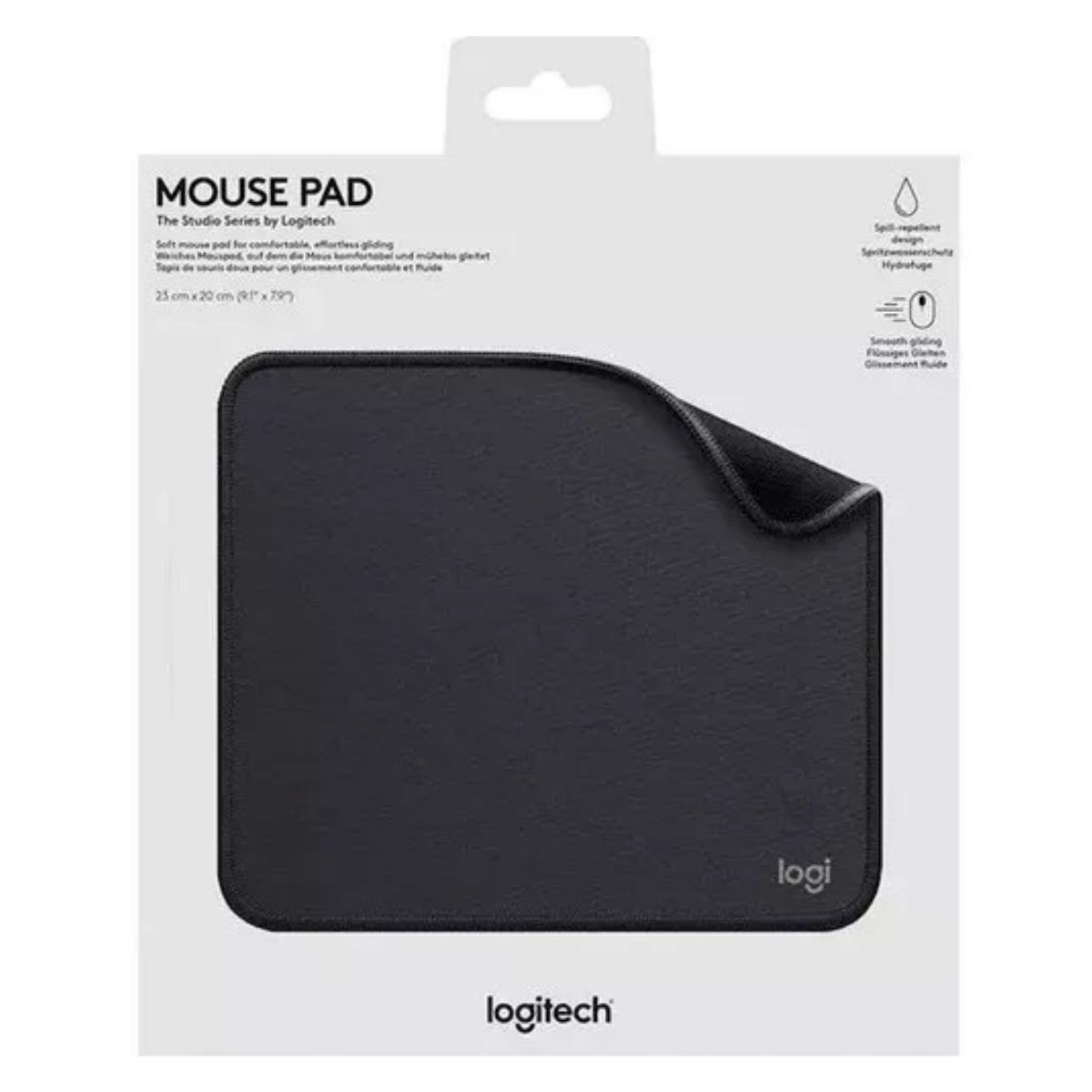 LOGITECH - PAD MOUSE LOGITECH ANTI-SALPICADURAS 200X230MM GRAPHITE