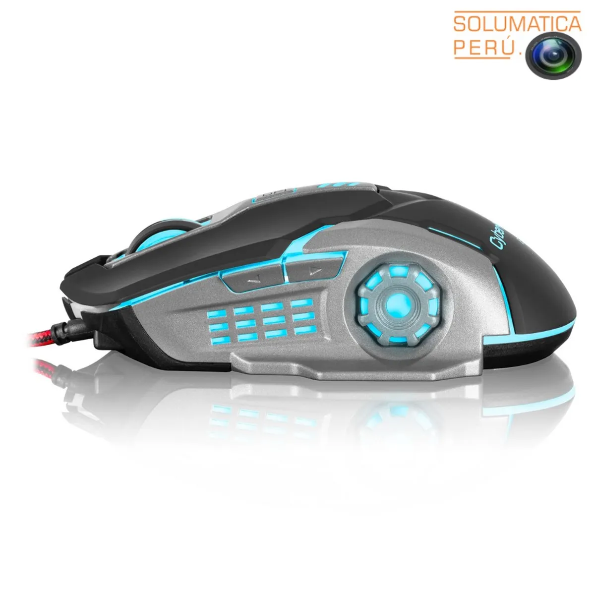 CYBERTEL - Mouse Gamer RGB Led - Multicolor 6 Botones - USB Cybertel