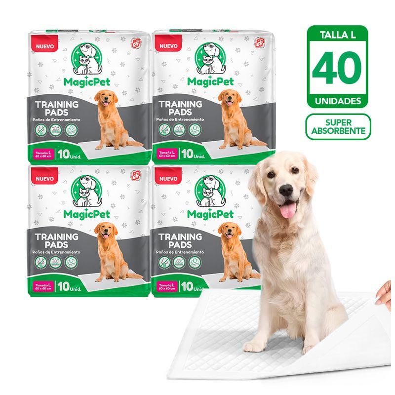 KELLER - Pack X4 Pañales para Mascotas Super Absorbente 10 UND HY6
