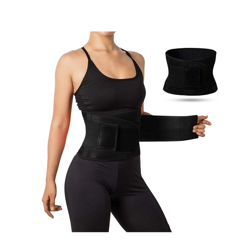 ALPHA GYM - Faja deportiva para soporte lumbar mejor postura y efecto térmico