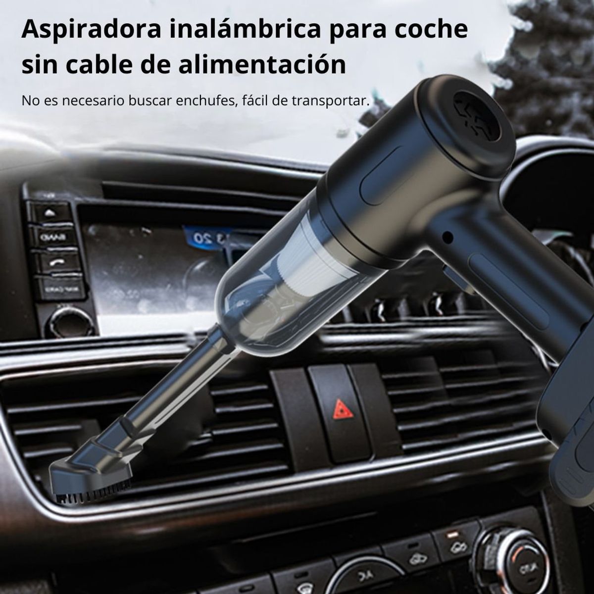 SEISA - Aspiradora para Auto 3 en 1 SEISA 120W Batería 24V SQ-XC58