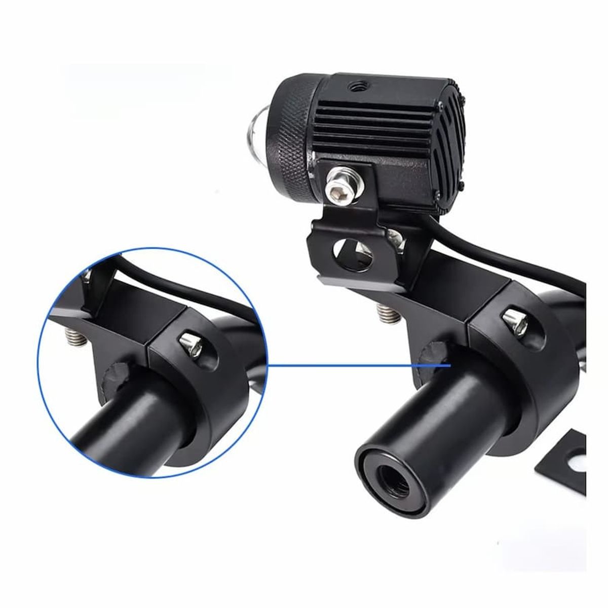 GENERICO - SOPORTE DE LUCES PARA MANILLAR DE MOTO ALUMINIO