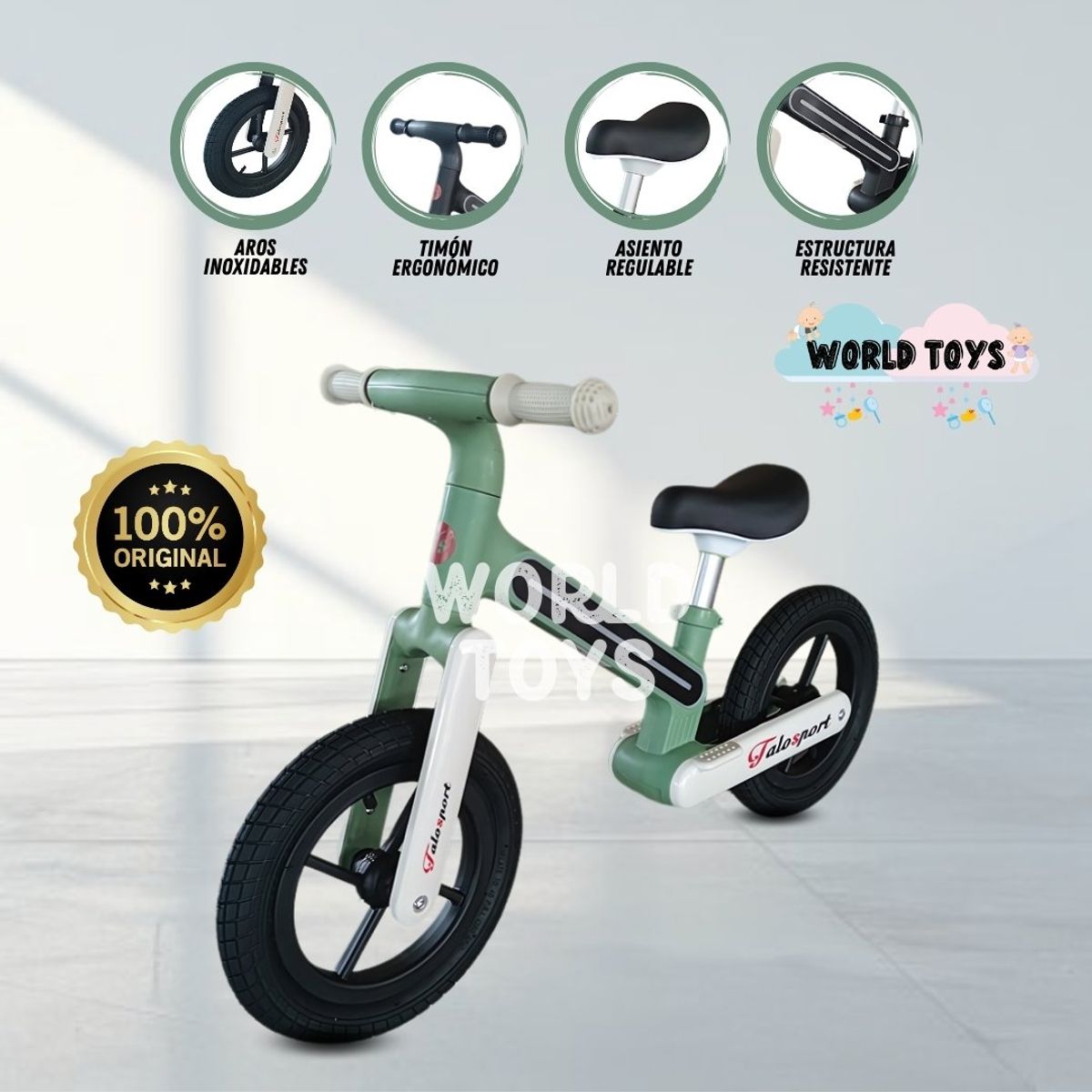 BABY - Bicicleta De Equilibrio «THALOS» Dark Green