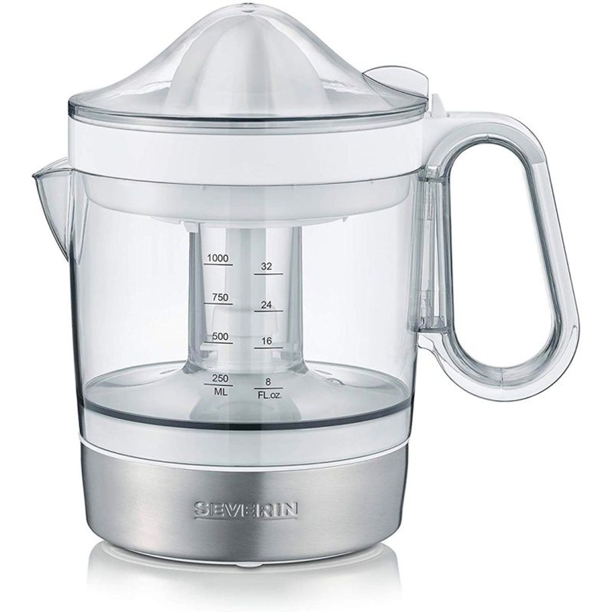 SEVERIN - Exprimidor de cítricos con acabados de acero inoxidable CP 3535