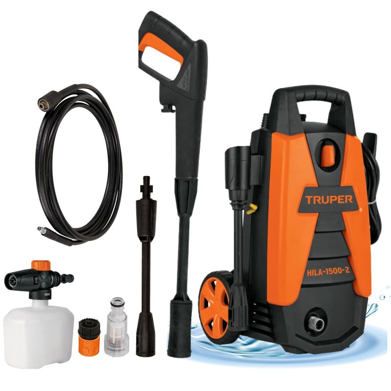 TRUPER - Hidrolavadora Eléctrica alta presion 1500 PSI 1400W HILA-1500 Truper