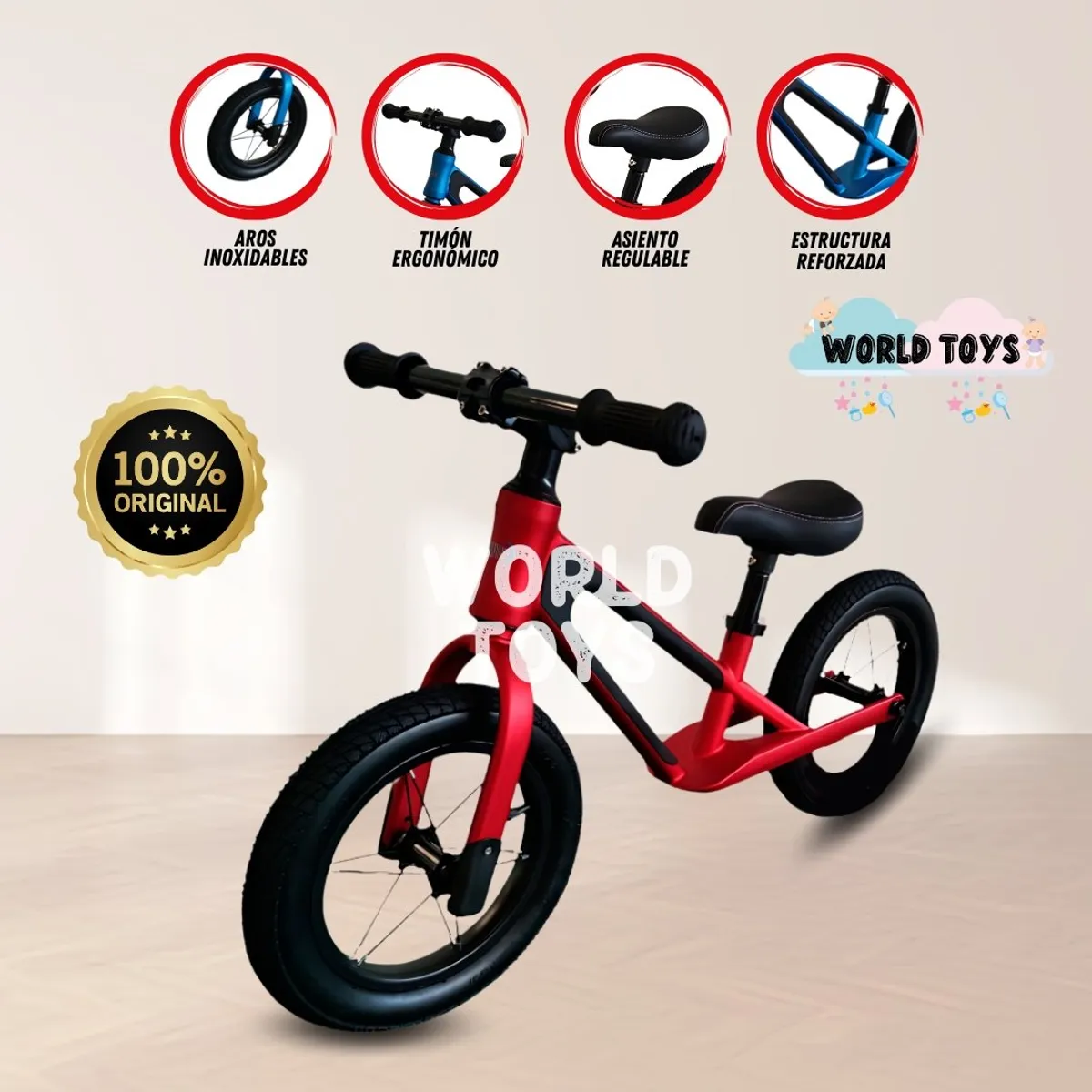 BABY - Bicicleta De Equilibrio «THALOS MT» Red