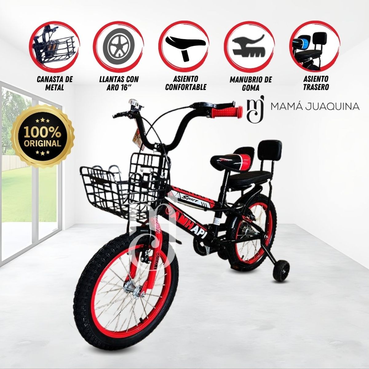 BABY - Bicicleta De Equilibrio «AMHAPPY» Red