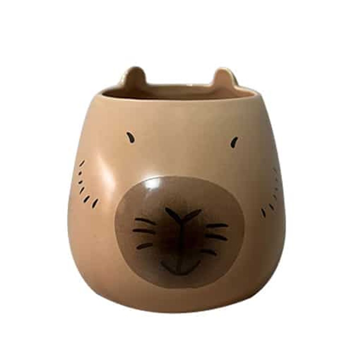 GENERICO - TAZA CAPIBARA MUG MARRON CERAMICA 500 ML