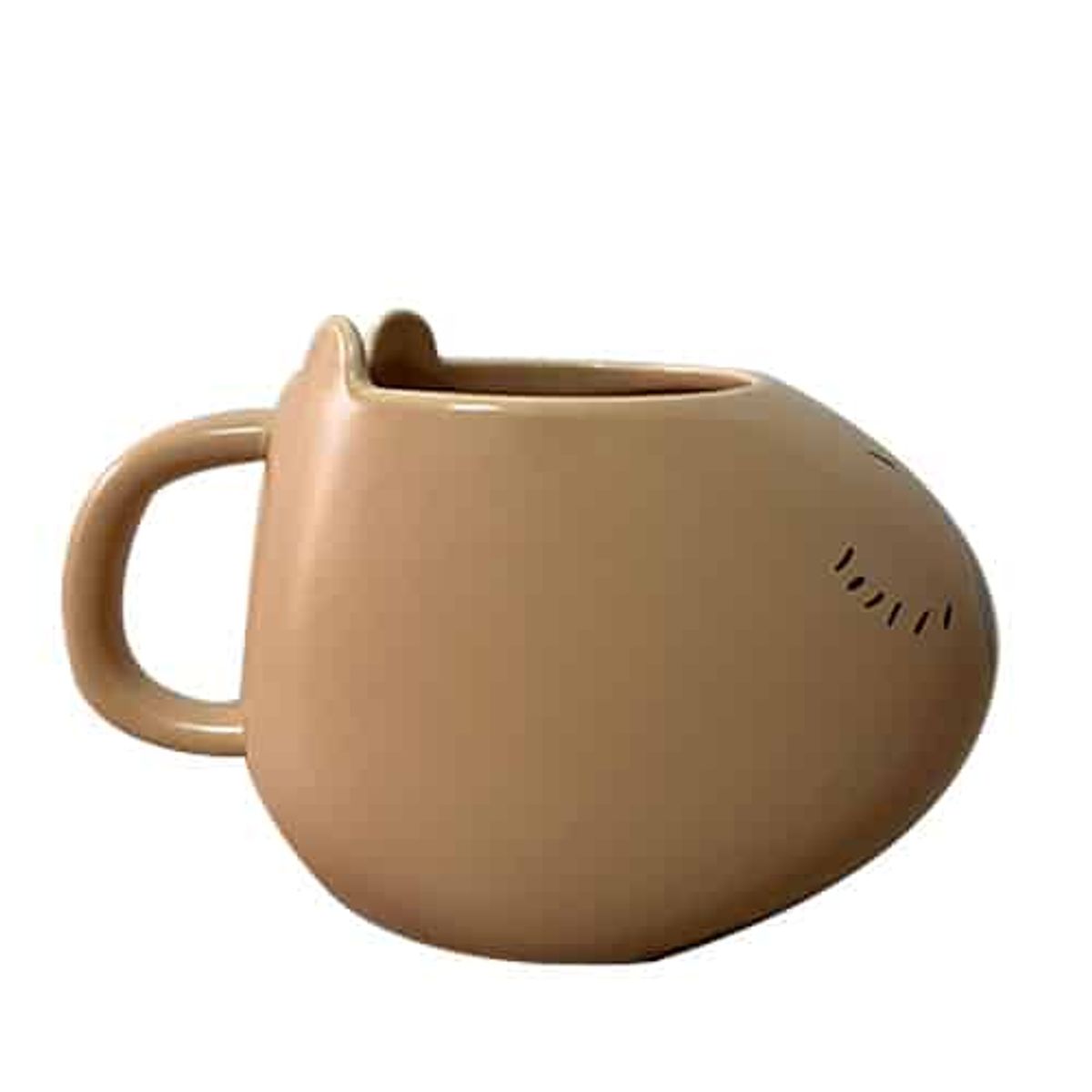 GENERICO - TAZA CAPIBARA MUG MARRON CERAMICA 500 ML