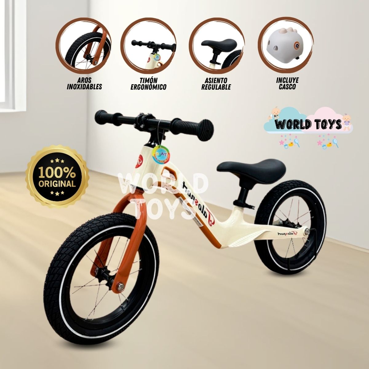 BABY - Bicicleta De Equilibrio «THALOS SPORT» Brown