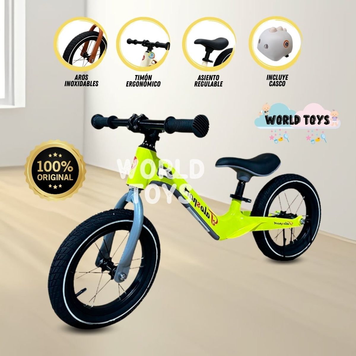 BABY - Bicicleta De Equilibrio «THALOS SPORT» Yellow