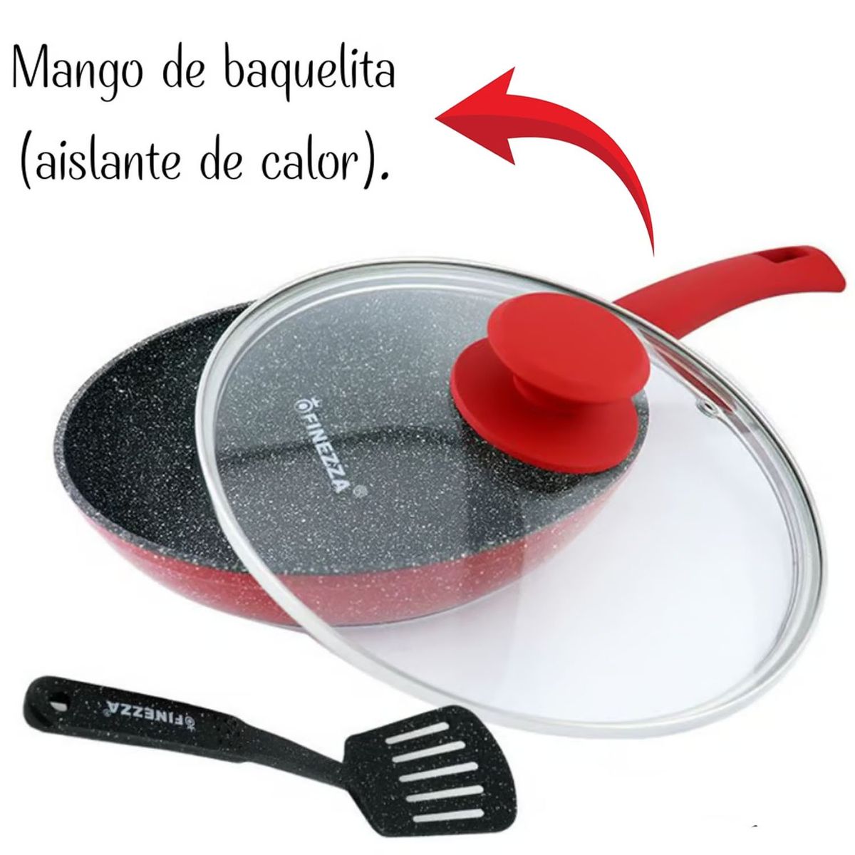 FINEZZA - Sarten Finezza Ultragranito de 26cm con Tapa FZ-S156TM