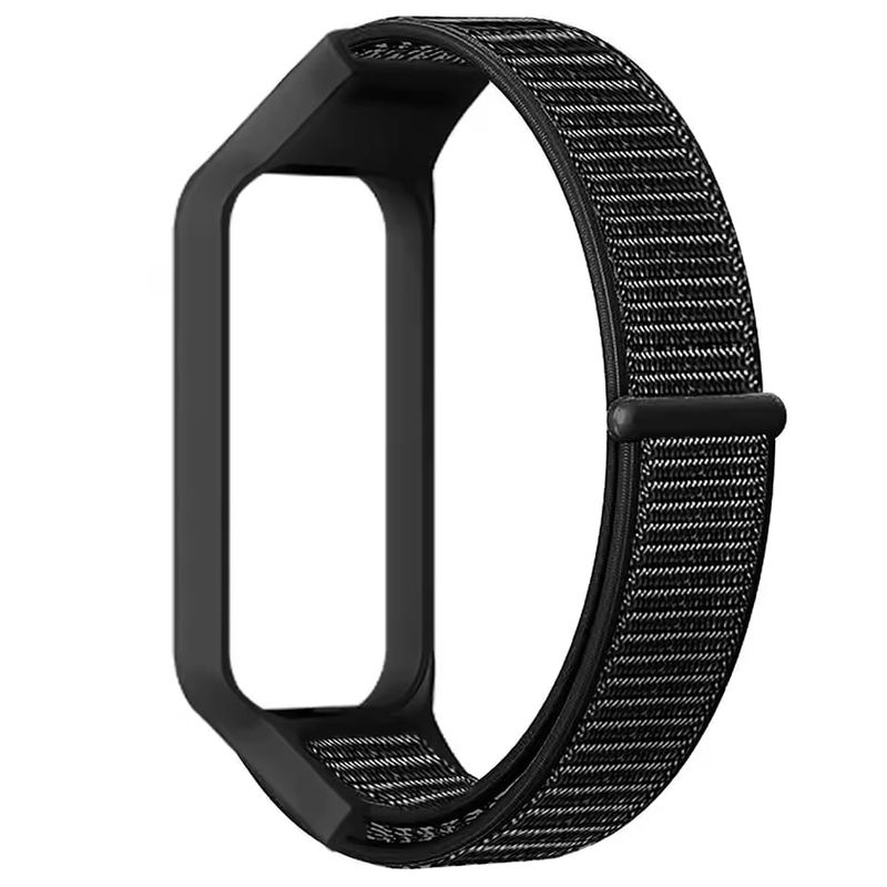 GENERICO - Correa de Nylon Para Redmi Band 2 y para Xiaomi Band 8 Active Negro