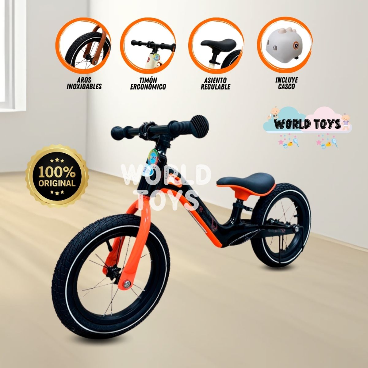 BABY - Bicicleta De Equilibrio «THALOS SPORT» Orange