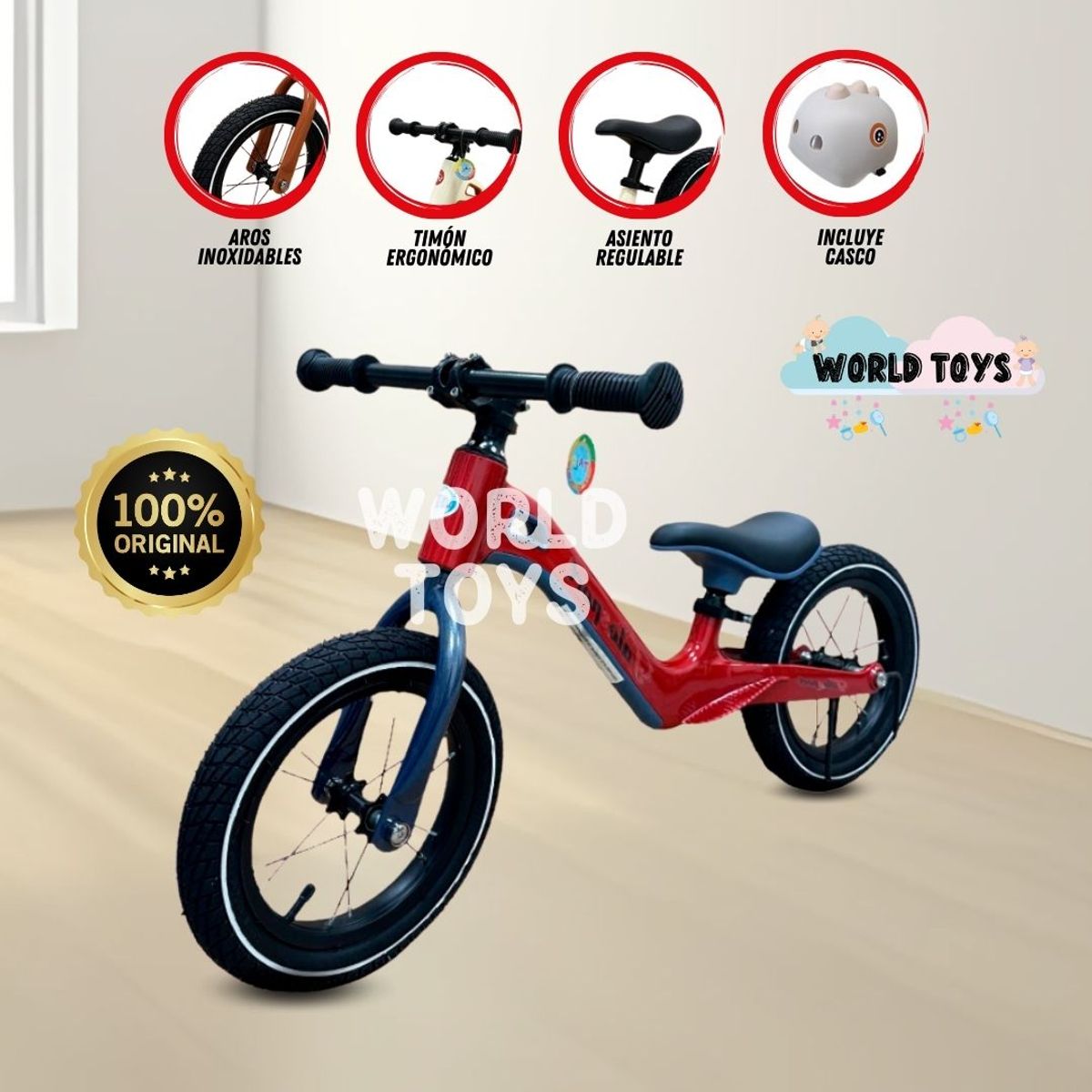 BABY - Bicicleta De Equilibrio «THALOS SPORT» Red
