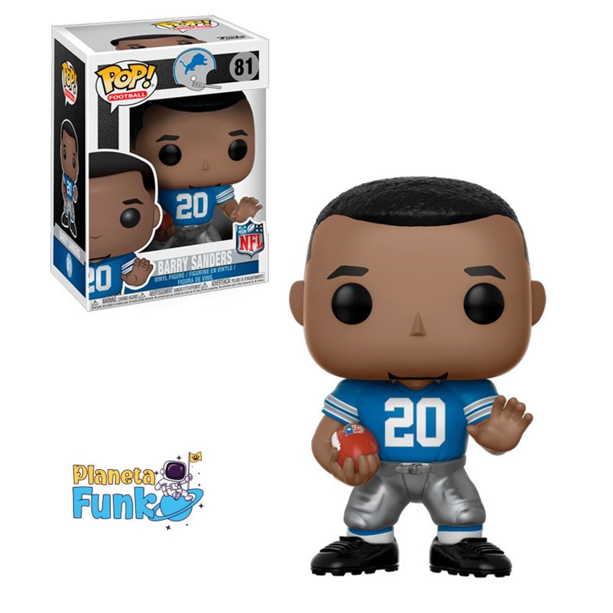 FUNKO - NFL FUTBOL LIONS BARRY SANDERS 81