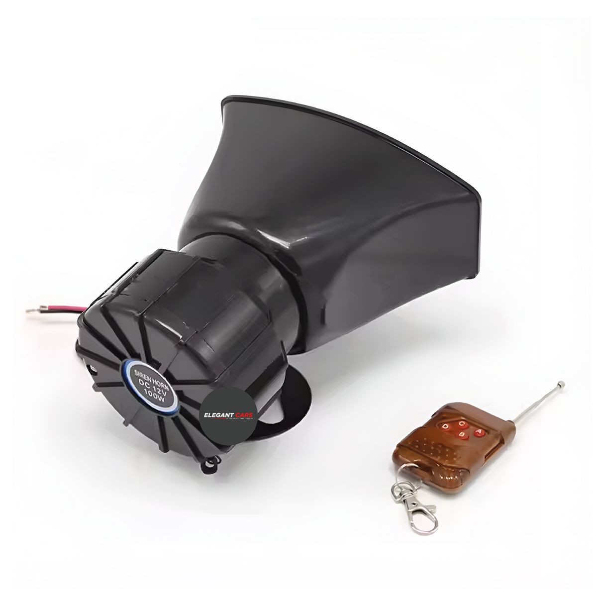 JET - Sirena Inalámbrica Con Control 12v 3 Sonidos