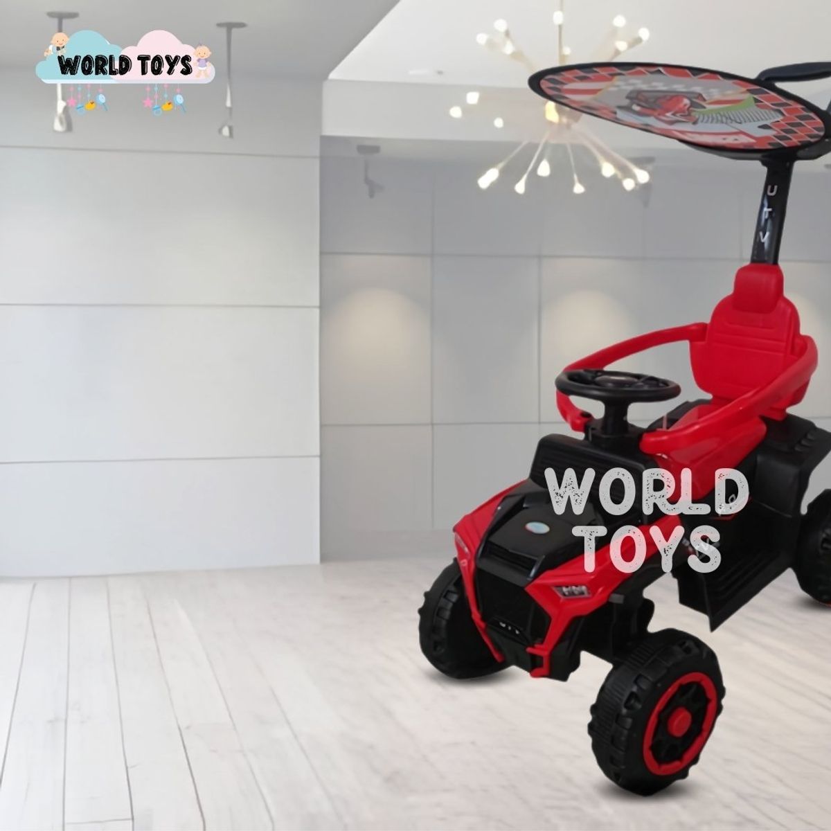 BABY - Correpasillo Guiador a Batería «UTV HO» Red