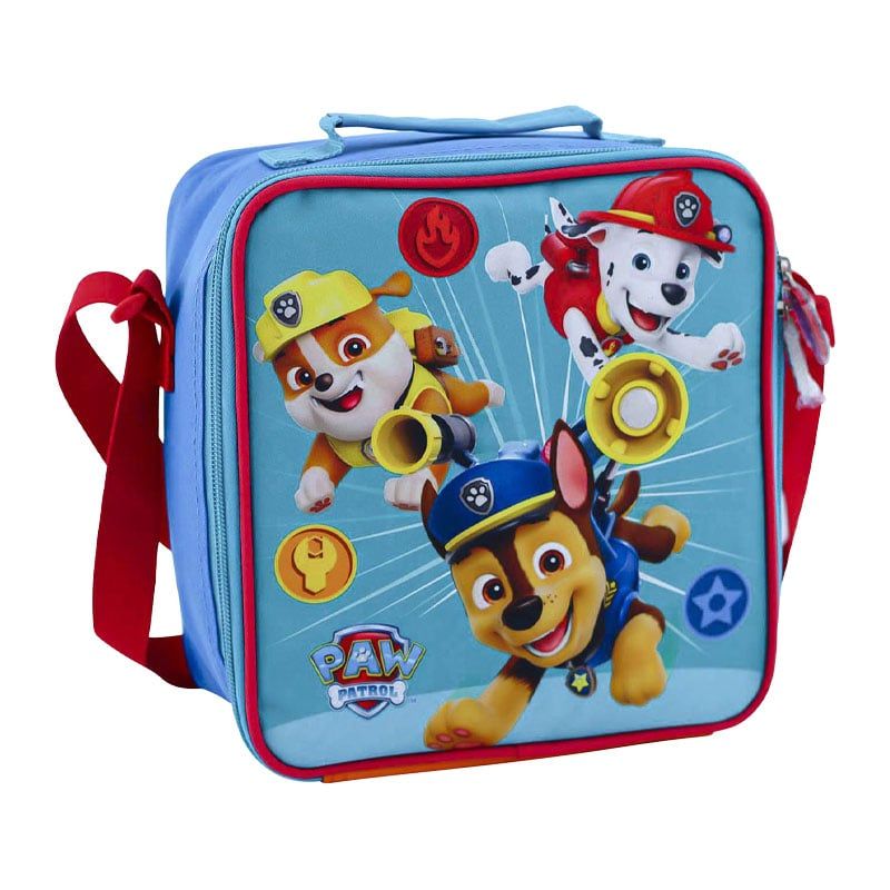 SCOOL - LONCHERA KOMBAT CUADRADA TELA PAW PATROL B