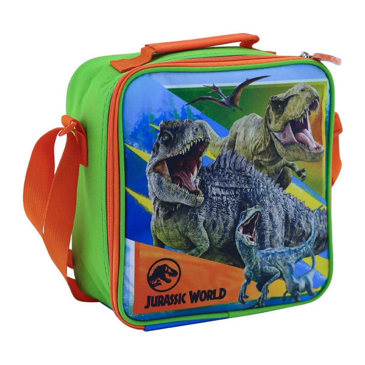SCOOL - LONCHERA KOMBAT CUADRADA TELA JURASSICA