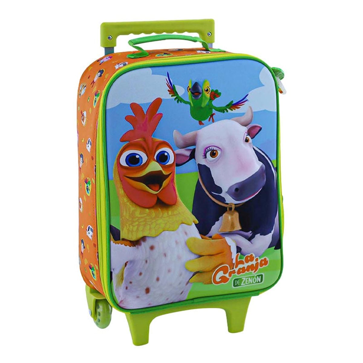 SCOOL - SET KOMBAT MOCHILA + LONCHERA + CARTUCHERA GRANJA DE ZENON 3D