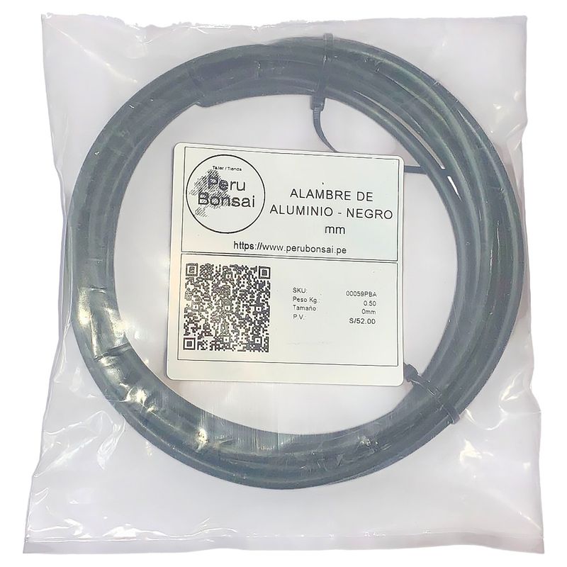 PERUBONSAI - ALAMBRE PARA BONSAI - ALAMBRE DE ALUMINIO ANODIZADO  1mm x 0.50 Kg