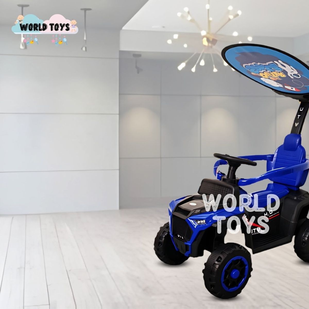 BABY - Correpasillo Guiador a Batería «UTV HO» Blue