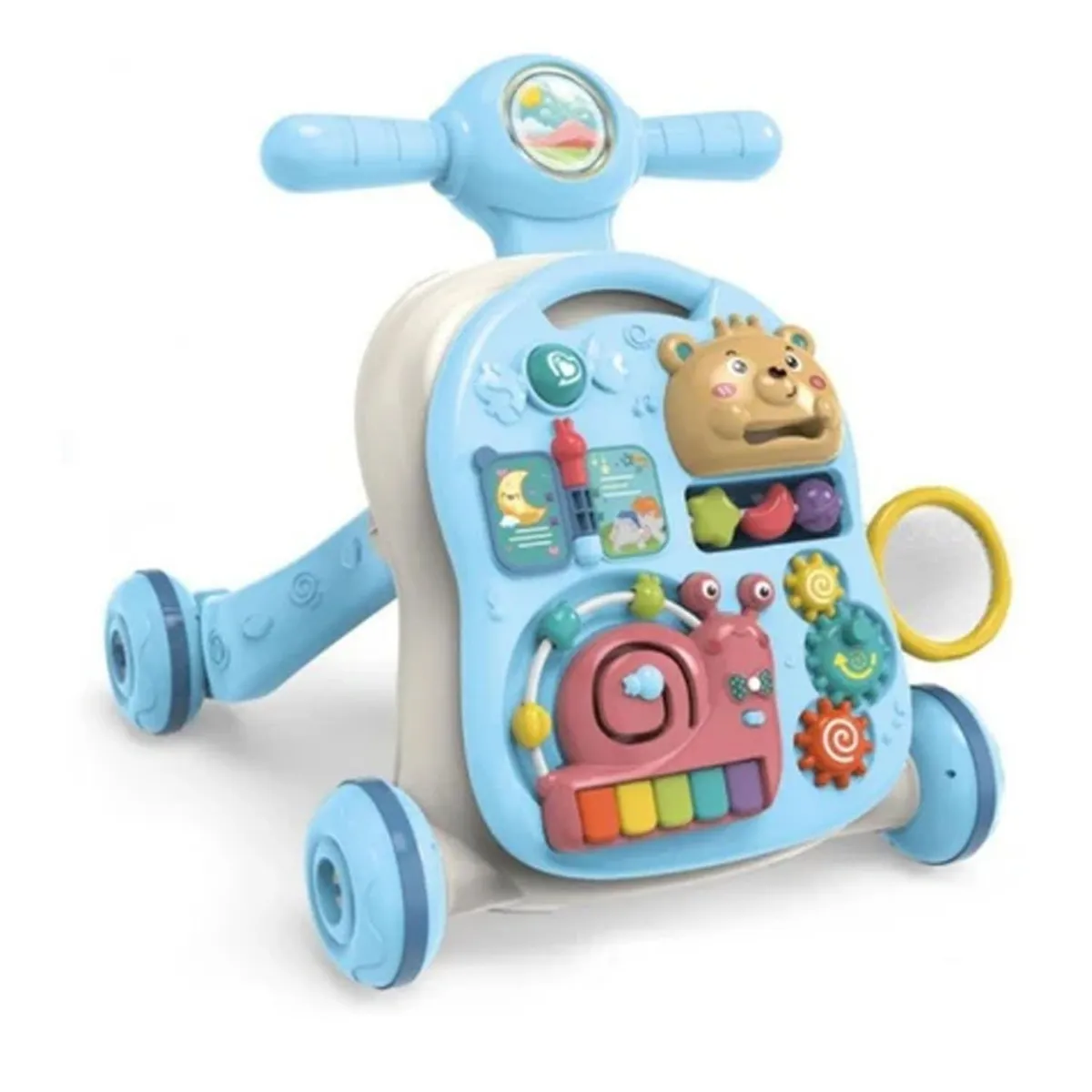 GENERICO - Caminadora para Bebé Musical 3en1 Azul