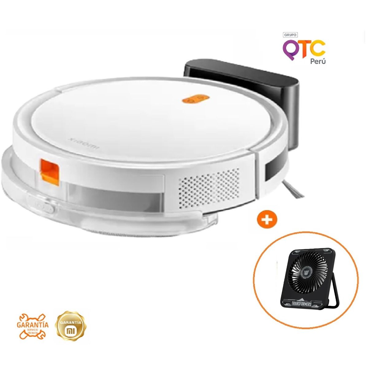 XIAOMI - Robot Aspirador Xiaomi Vacuum E5 Blanco Succión Potente  Navegación Inteligente  Función Mopa