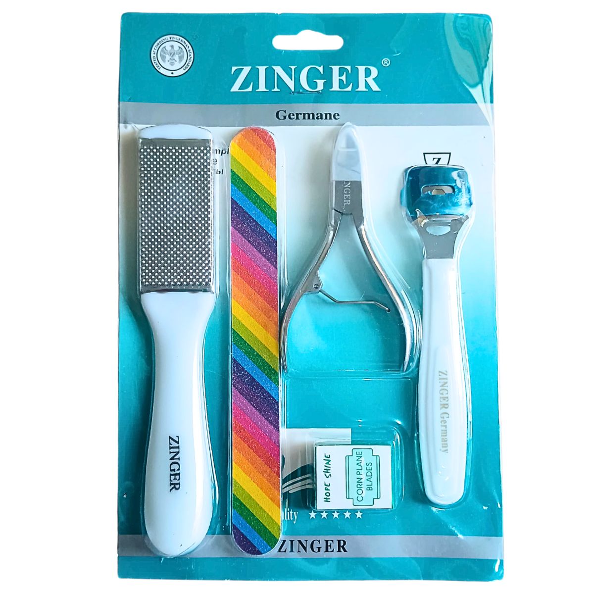 GENERICO - Pedicura set acero inoxidable Zinger
