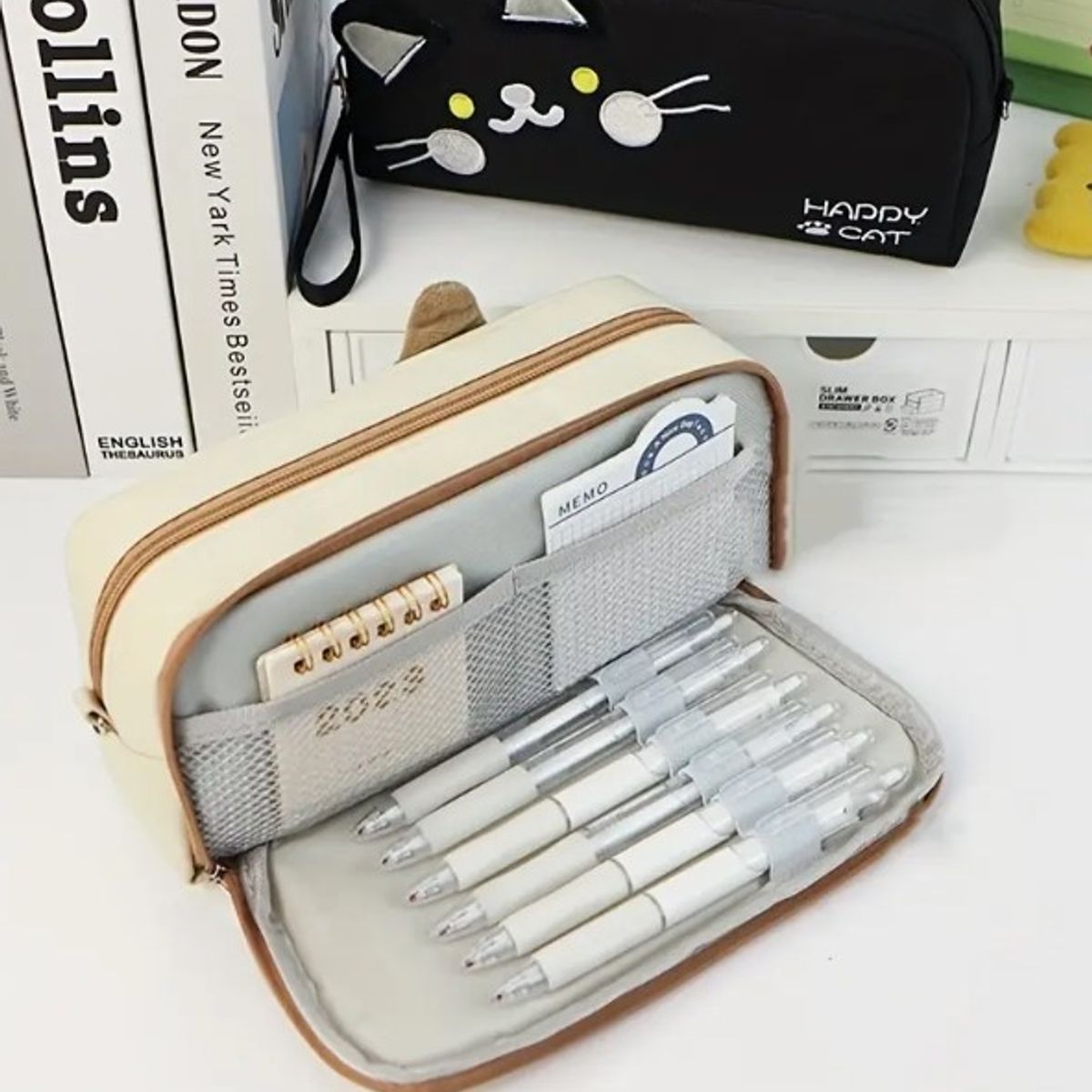 GENERICO - Cartuchera Doble Compartimiento Diseño Osito