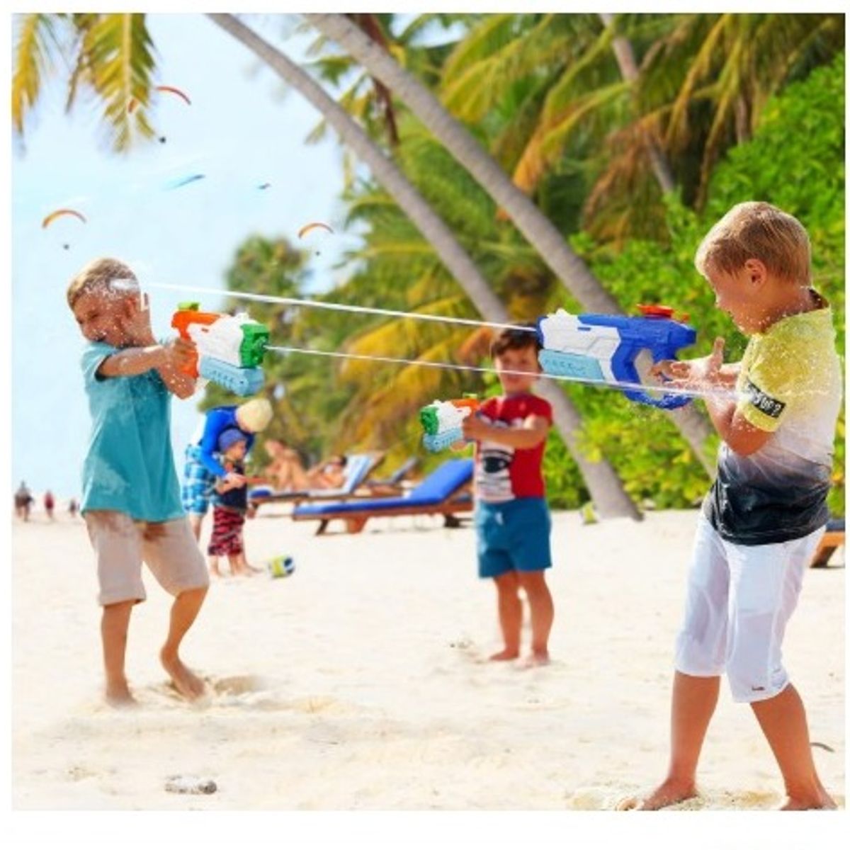 GENERICO - Pistola de agua para verano Azul