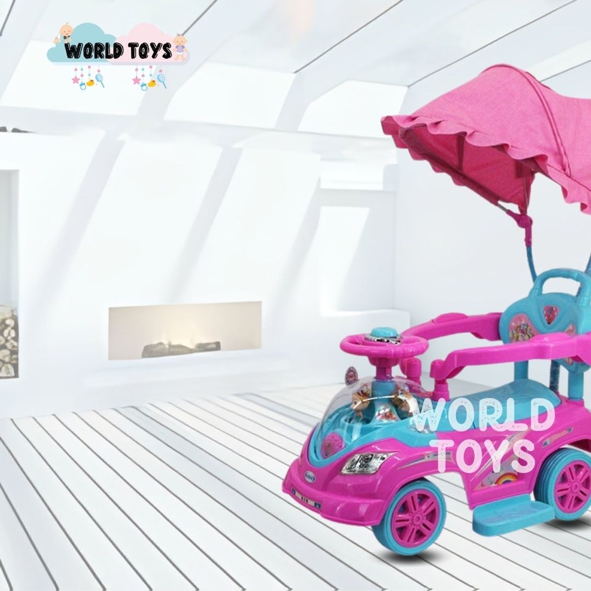 BABY - Correpasillo Guiador a Batería «TOKUMBO PRO II» Dark Pink