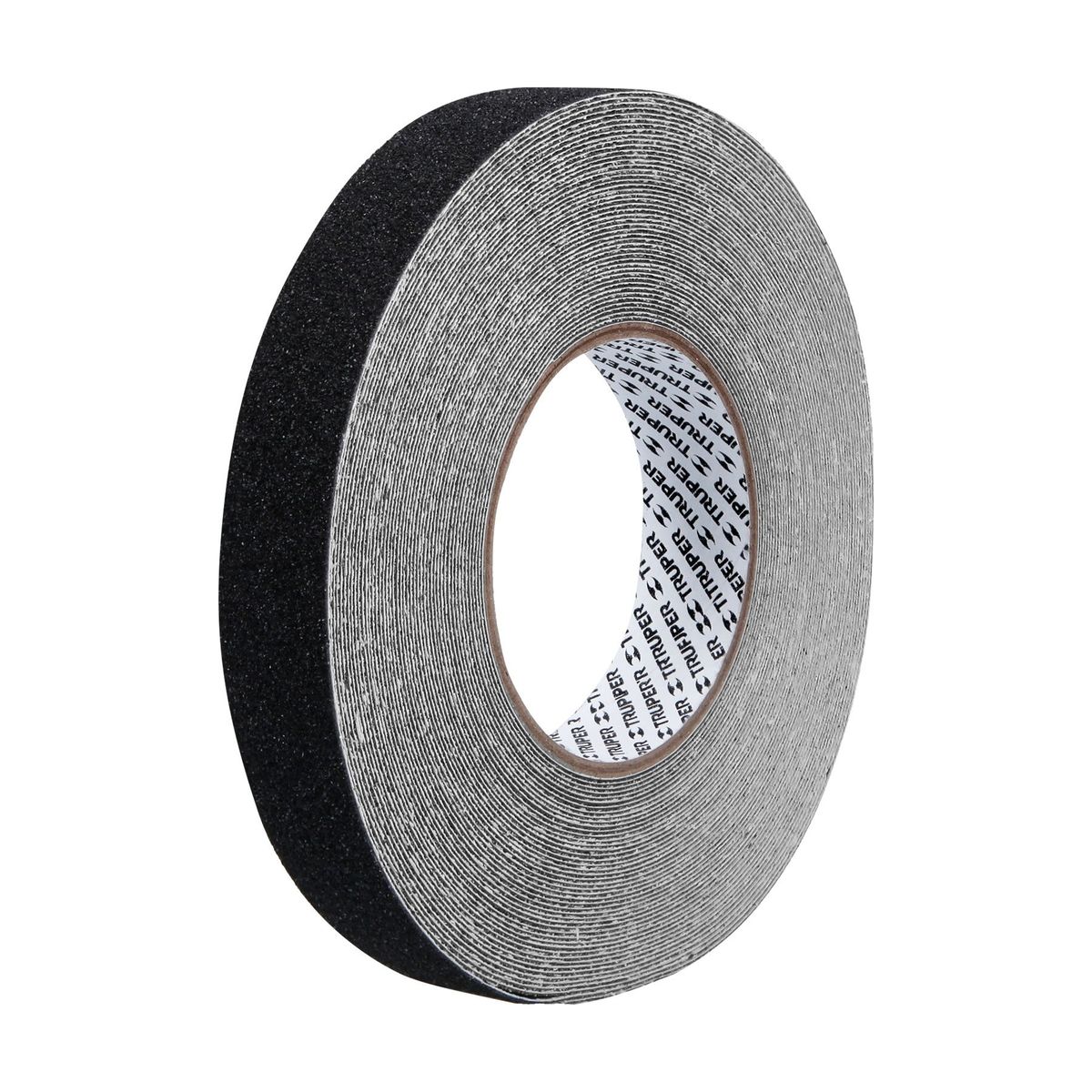 TRUPER - Rollo de 18m de cinta antiderrapante negra 25mm con abrasivo Truper
