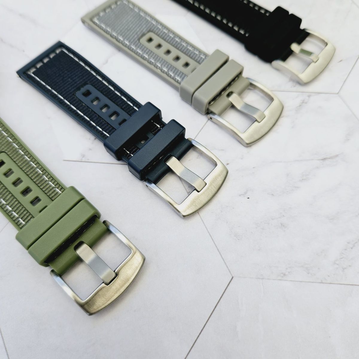 GENERICO - Correa Nylon con Silicona para SAMSUNG WATCH 46MM - FRONTIER - Verde