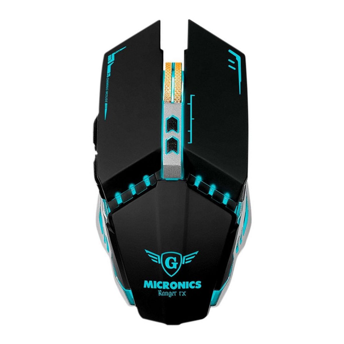 MICRONICS - Mouse Gamer RGB - Multicolor 7 Botones - Inalambrico Micronics