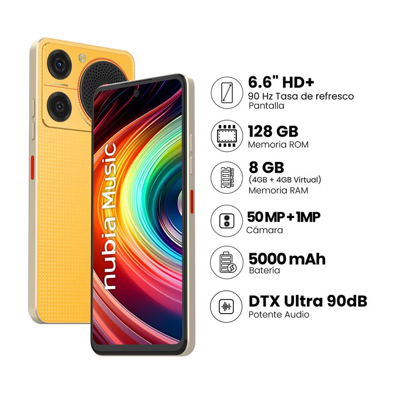 ZTE - ZTE NUBIA MUSIC 4+128GB - ORANGE