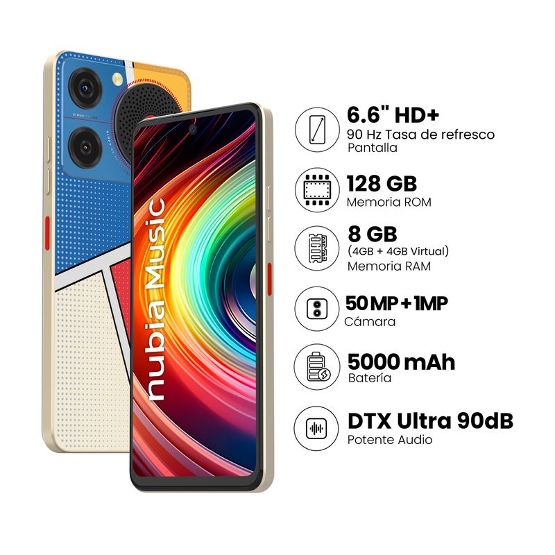 ZTE - ZTE NUBIA MUSIC 4+128GB - POP ART