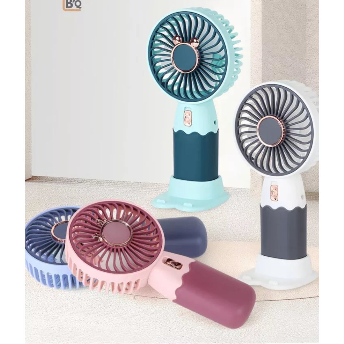 GENERICO - Mini Ventilador Portatil De Mano Recargable Soporte Celular