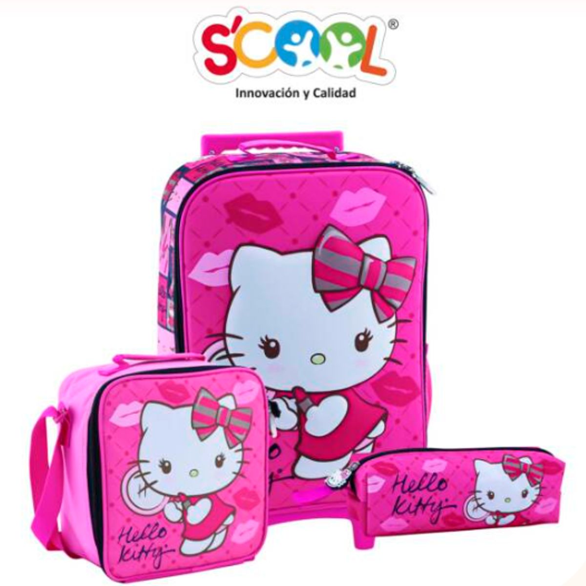 GENERICO - Pack de Maleta+lonchera+cartuchera