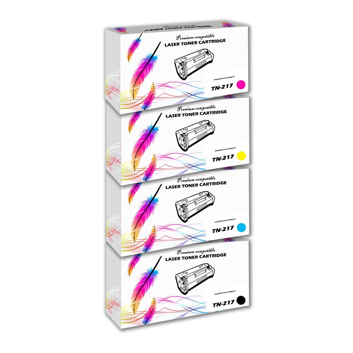 GENERICO - Kit de toner Brother TN-217 CYMK L3230 L3551CDW Compatible