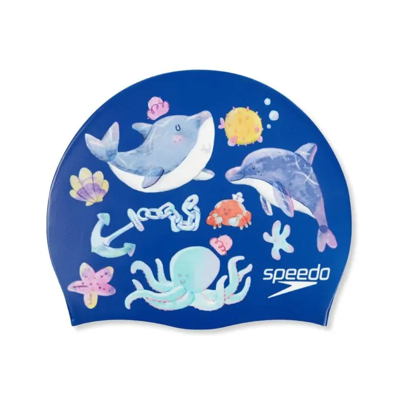 SPEEDO - Gorro Natacion Speedo Digital Printed Junior Azul