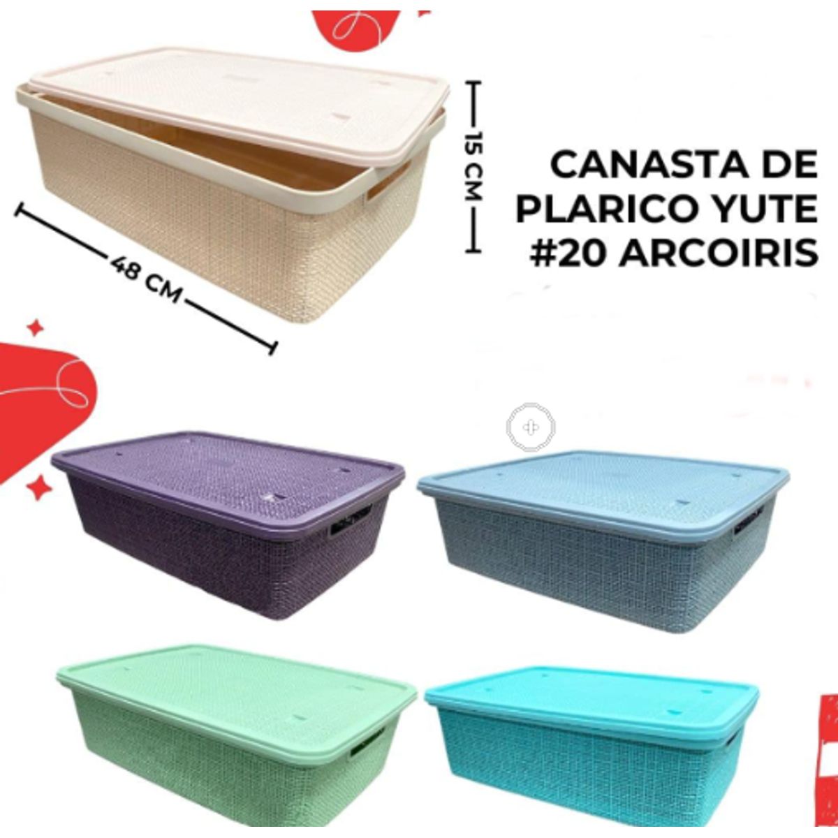 GENERICO - Canasta de Tipo yute
