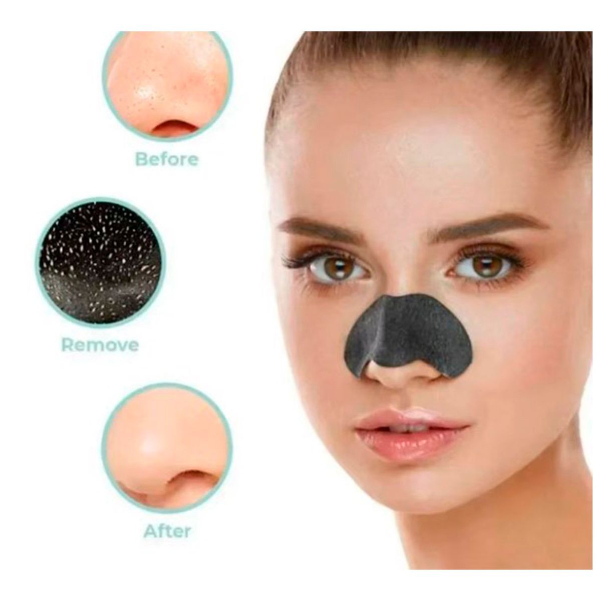 GENERICO - 10 Mascarillas Nariz para Puntos Negros Acne Espinillas