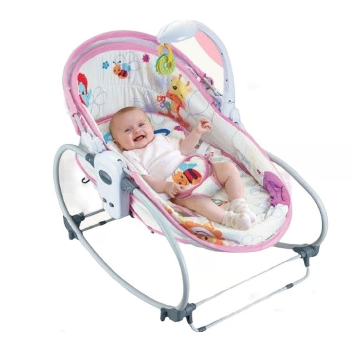 IDEAL - Silla Mecedora para Bebes Versatile 6EN1 Rosado